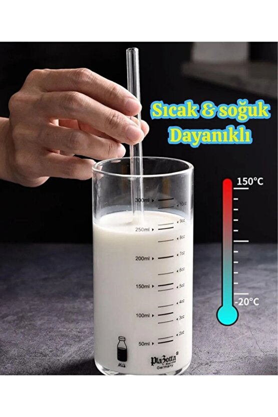 6lı Cam Pipet Termosilikat (ısıya Dayanıklı) Ve 1 Adet Pipet Temizleme Fırçası 1. Kalite CamPipet