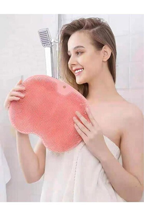 Vantuzlu Banyo Fırçası Ve Masaj Pedi Renkli