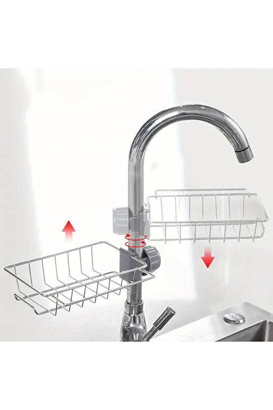 Mutfak ve Banyo Organizer Tek Kat Demir Raf