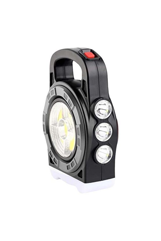 Powermaster Hb-6678C Cob Ledli 20 Watt 3 Kademeli Şarjlı Usb Çıkışlı Solar Lamba