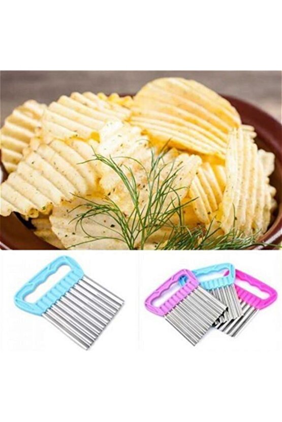 Pratik Patates Meyve Sebze Doğrama Dilimleme Cips Bıçağı