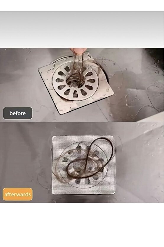 Banyo Duş Gider Süzgec,i Gider Saç Tüy Kıl Toplayıcı Kapak,Duş Gider Tıkanık Koruma Filesi 10 Adet