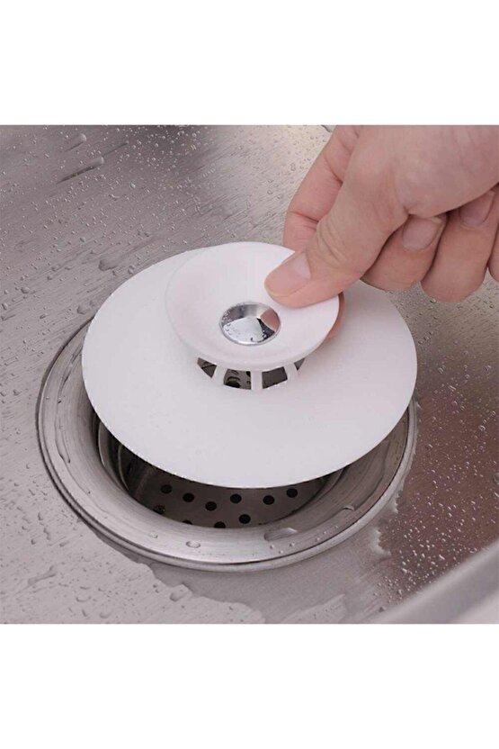 Lavabo Ve Küvet Tıkacı Süzgeç Silikon Lavabo Gider Tıpası 1 Adet