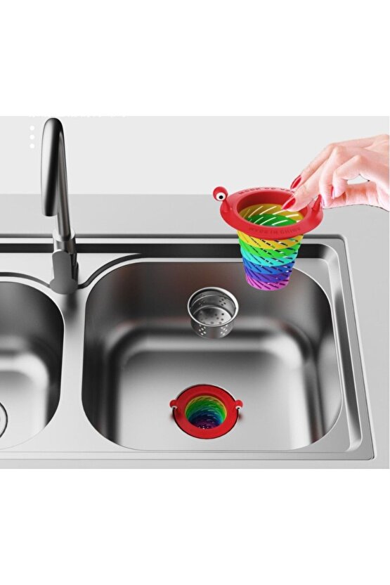 Küvet Duşakabin Filtresi 6 Kademeli Süper Mutfak Gider Filtresi Lavabo Süzgeci Katlanır Evye Tıpası
