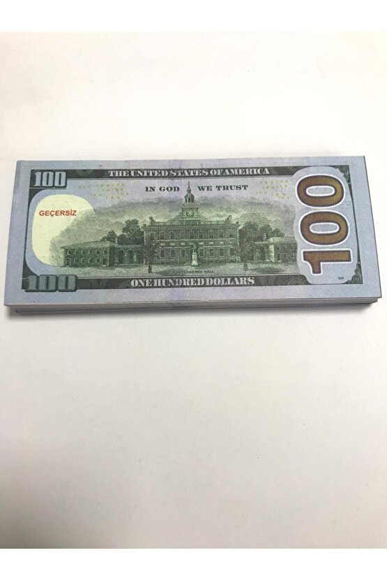 75 Adet 100 Dolar Geçersiz Şaka Düğün Oyun Parası Oyuncak Para