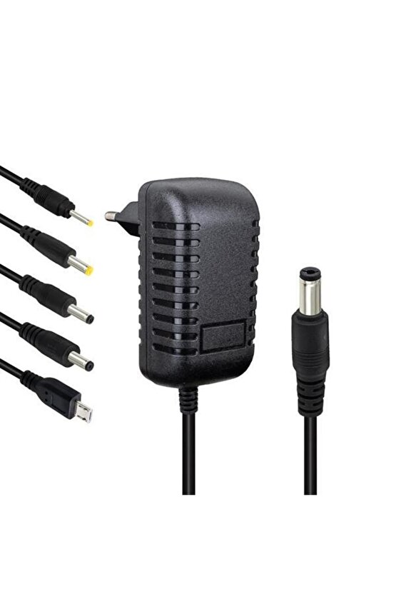 S-link Slx-52a 5-9-12 Volt - 2 Amper Çok Uçlu Telefon Tablet Pc Akü Akıllı Şarj Adaptörü