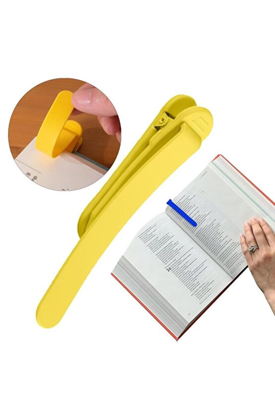 SN-26409 Ayıcık Kitap Okuma Ayracı Silikon Sarı Renk