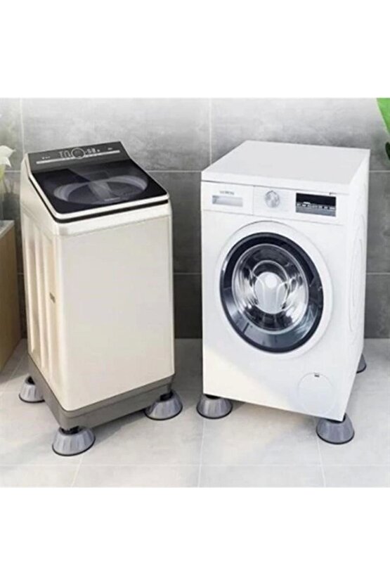 Çamaşır Makinesi Sarsıntı Titreşim Ses Önleyici Kaydırmaz Ayak 4lü Set