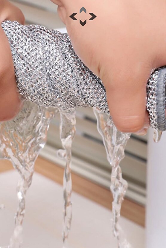 5 Adet Tel Bulaşık Bezi Çizmez Bulaşık Teli Çelik Bez 20x20 Inox Tel Bez Ip-mo