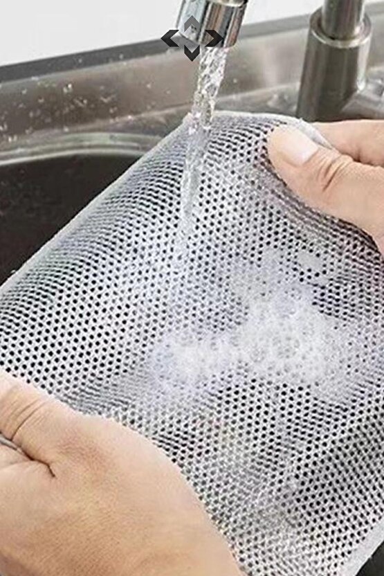 5 Adet Tel Bulaşık Bezi Çizmez Bulaşık Teli Çelik Bez 20x20 Inox Tel Bez Ip-mo