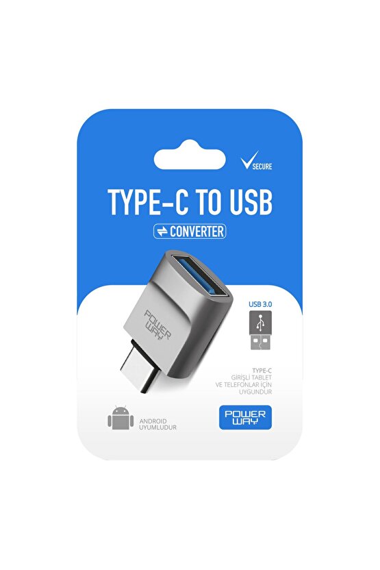 Powerway Type-c To Usb Otg Çevirici