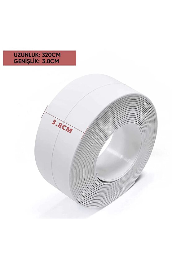 Su Sızdırmaz Geçirmez Bant Lavabo Küvet Kenar Bandı Küvet Duş 3,2 M X 38