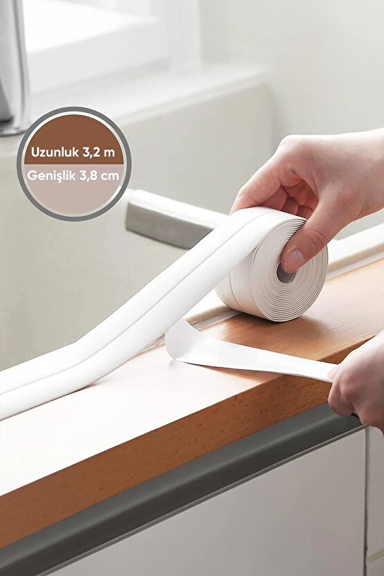 Su Sızdırmaz Geçirmez Bant Lavabo Küvet Kenar Bandı Küvet Duş 3,2 M X 38