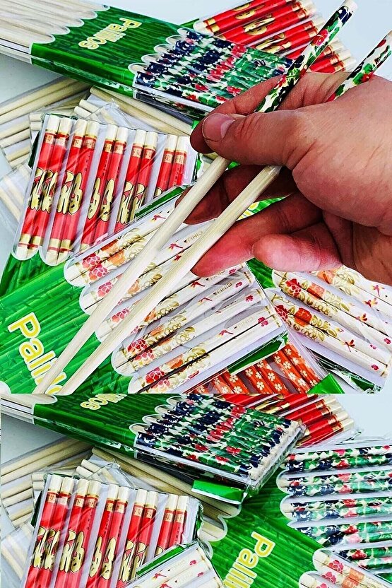 Bambu Chopstick 10 Çift Ahşap Desenli Çin Çubuğu Yıkanabilir Ve Kullanılabilir