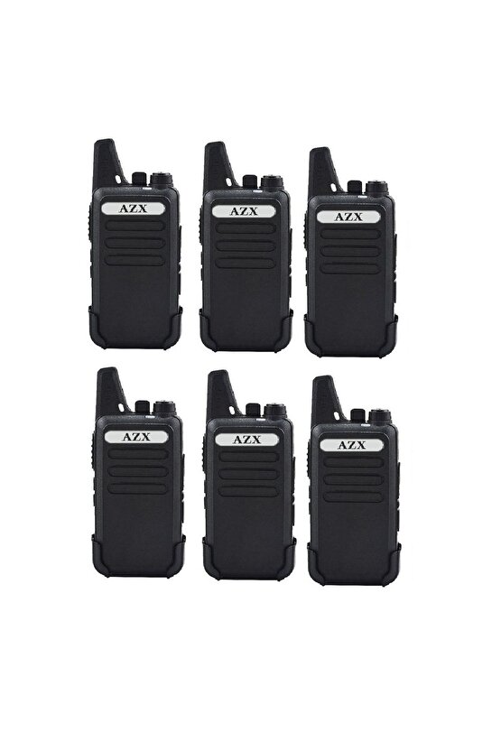 6lı Pmr 446 TÜRKÇE KONUŞAN El Telsizi Wln Kulaklık Hediyeli Telsiz Tam Takım 9 Parça Set