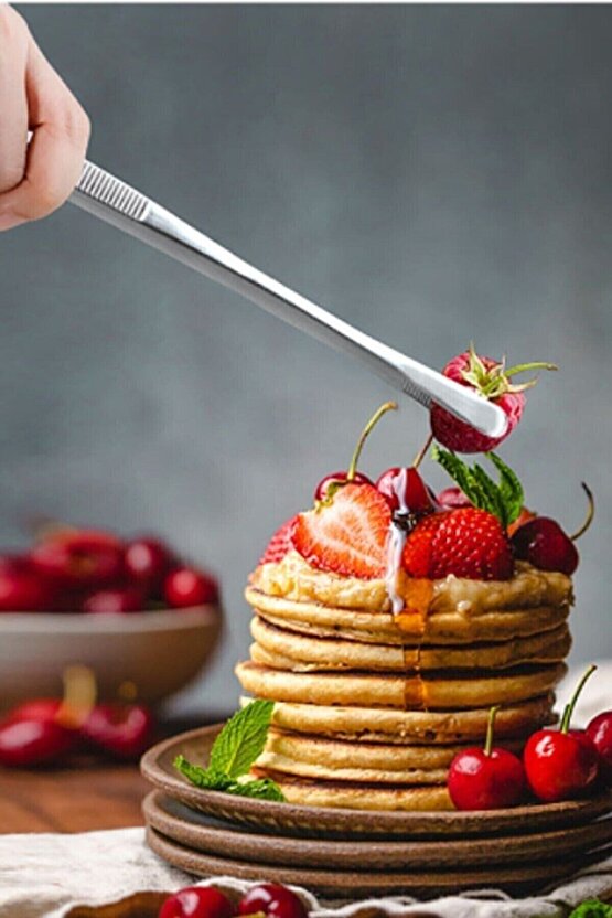 Metal Cımbız Maşa Masterchef Et Kızartma Pişirme Maşası