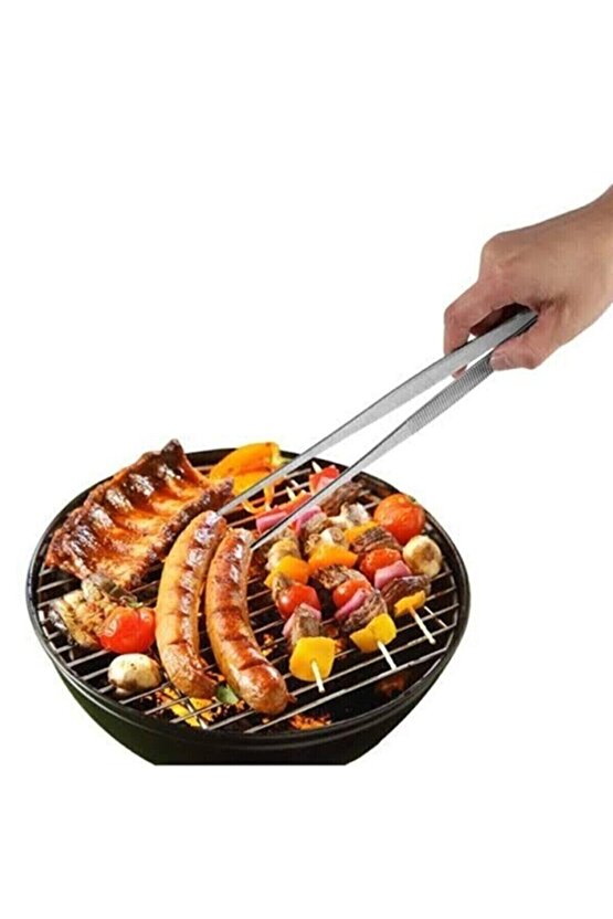 Metal Cımbız Maşa Masterchef Et Kızartma Pişirme Maşası