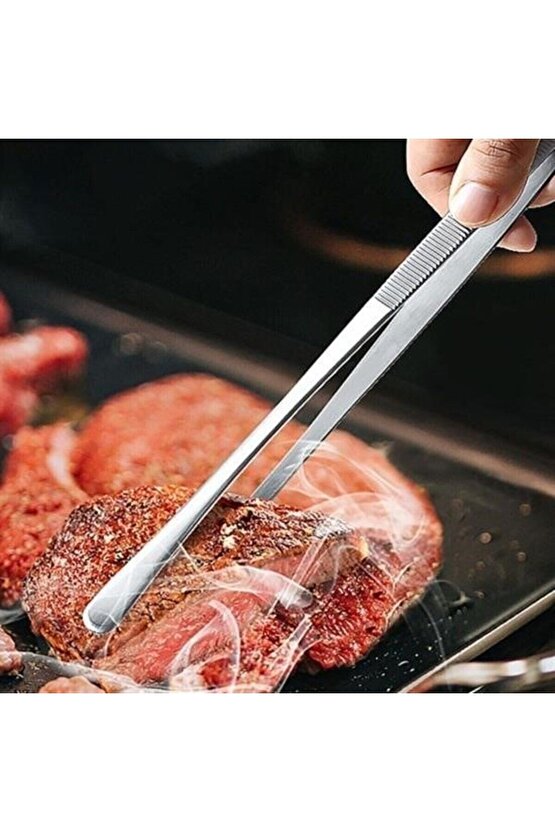 Chef 30 Cm Yiyecek Servis Maşası Air Fryer Cımbızı Et Kızartma Barbekü Al - Seo Uyumlu!