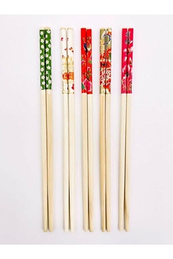 Bambu Chopstick Çubuk Yemek Çubuğu Yıkanabilir Tekrar Kullanılabilir (10 Çift- - SBS6110-2692