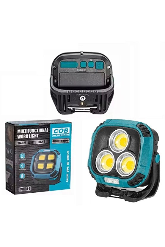 Powerbank Özellikli Kamp Lambası 3 Cob Ledli 30 Watt