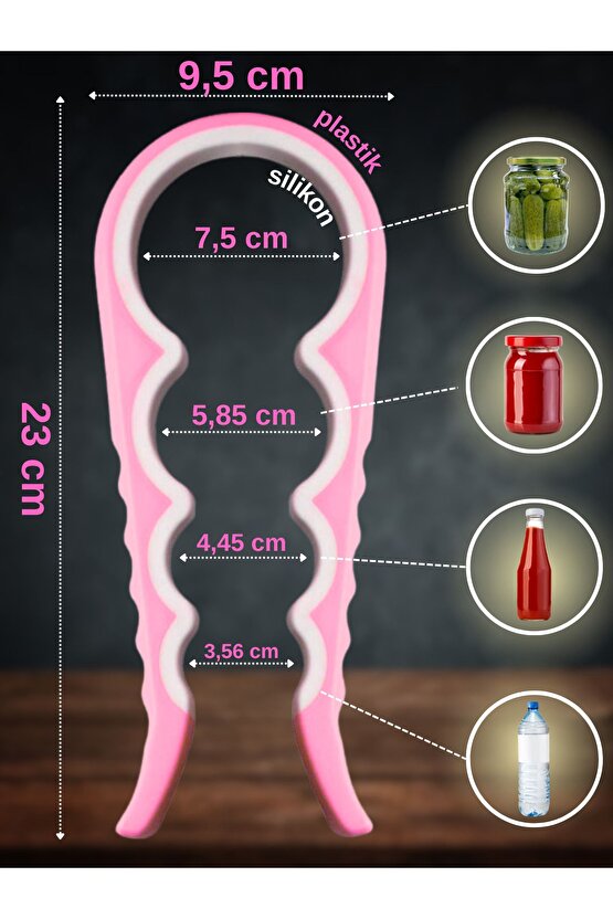 Konserve Kavanoz Şişe Açacağı 4Boy