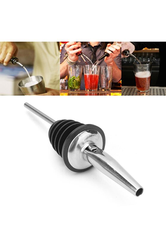 4 Adet Çelik Şişe Ucu Servis Aparatı Yağdanlık Tıpa Tapa Mantar Bar Restaurant Otel İçin Şişe Tıpası