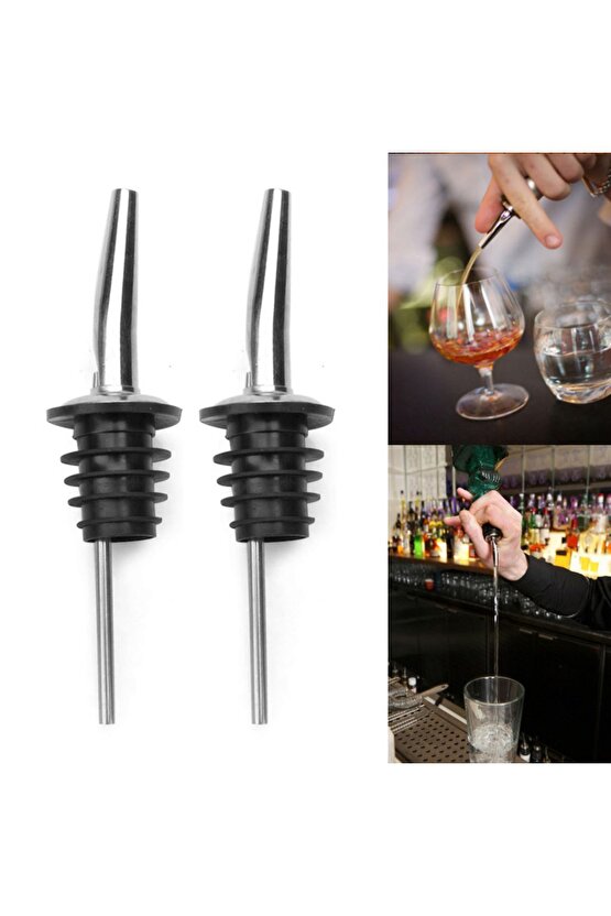 4 Adet Çelik Şişe Ucu Servis Aparatı Yağdanlık Tıpa Tapa Mantar Bar Restaurant Otel İçin Şişe Tıpası