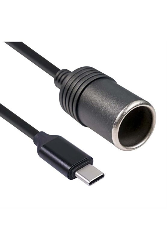 PM-24759 Type-C 5 Volt To 12 Volt Çakmak Fiş Çevirici