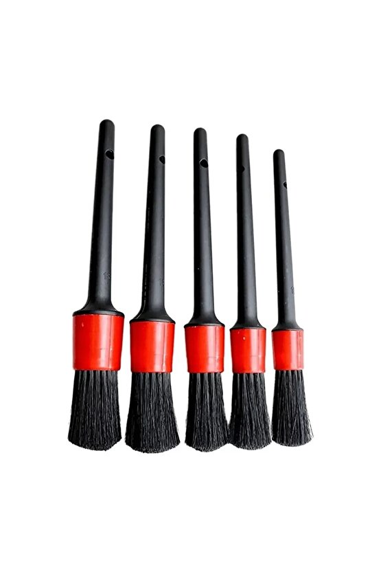 5li  Detaylandırma Fırça Seti Araba Fırçaları 5 Parça Araba Torpido Döşeme Jant Temizleme Fırçası