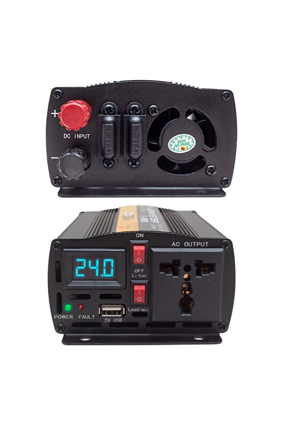 Pwr300-24 24 Volt - 300 Watt Modıfıed Sınus Wave Inverter
