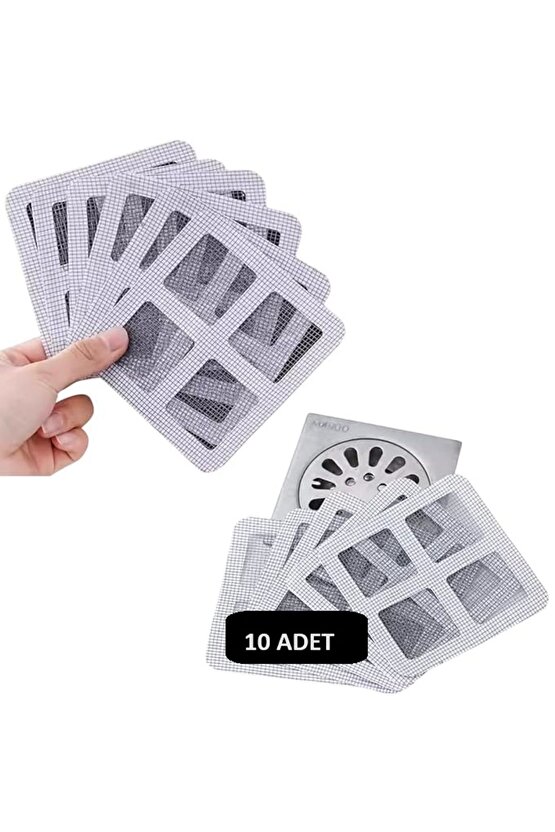 10 lu Lavabo Süzgeci Banyo Gider Süzgeci Sineklik Tamir Kiti Telli Gider Saç Toplayıcı
