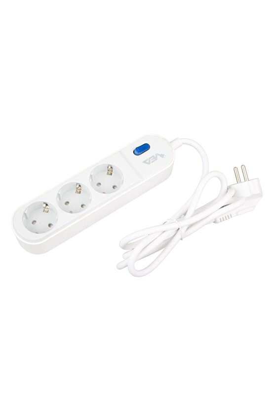 C9u-3l Ve-vega103 A 3lü Anahtarli 1.5 Metre Shopzum Akim Korumali Grup Priz (MADE IN MALAYSİA)