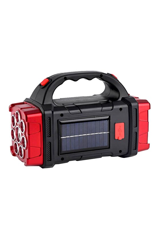 HB-1678 SOLARLI USB ÇIKIŞLI ŞARJ EDİLEBİLİR 38 WATT KAMP FENERİ (81)