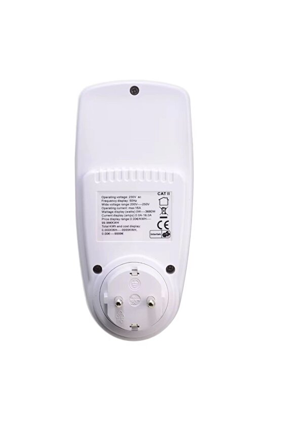 Wattmetre Elektrik Ölçüm Cihazı (230V-3680W-MAX-16A) (4887)