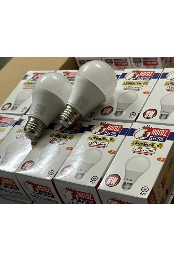 Horoz Aydınlatma 9 Watt Beyaz Led Ampül 10 Ad Fiyatıdır %80 Tasarruflu