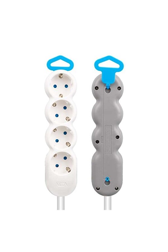 1. Kalite 1.5 Metre Uzatma Kablolu Grup Priz 4 Lü Elektrik Prizi AXE33-3F61