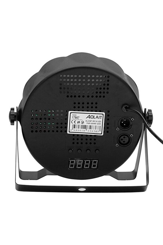 Aolait 54x3 Watt Rgbw Sese Duyarlı Led Par Sahne Aydınlatma