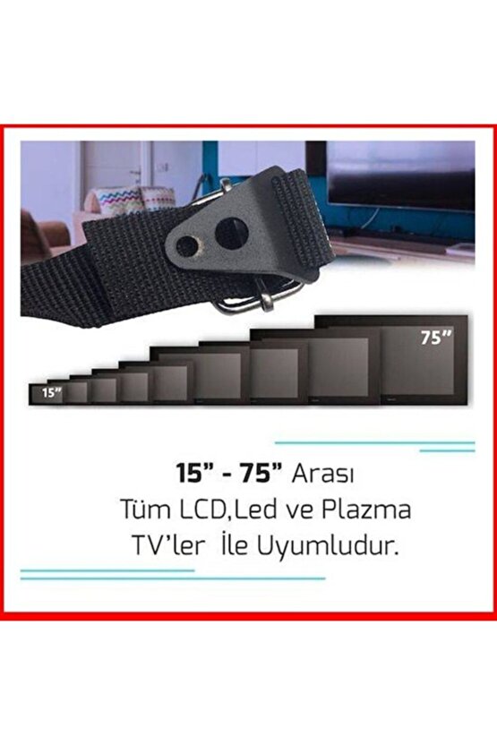 Lcd - Led Tv Bebek Ve Deprem Güvenlik Kemeri 15 - 75