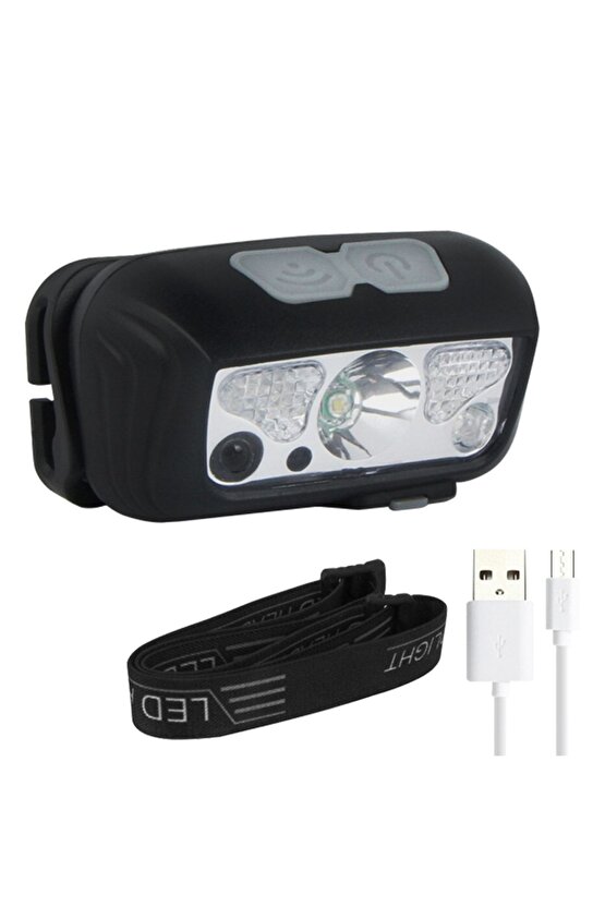 Cy-2088 Ledli Usb Şarjlı Kafa Lambası Feneri