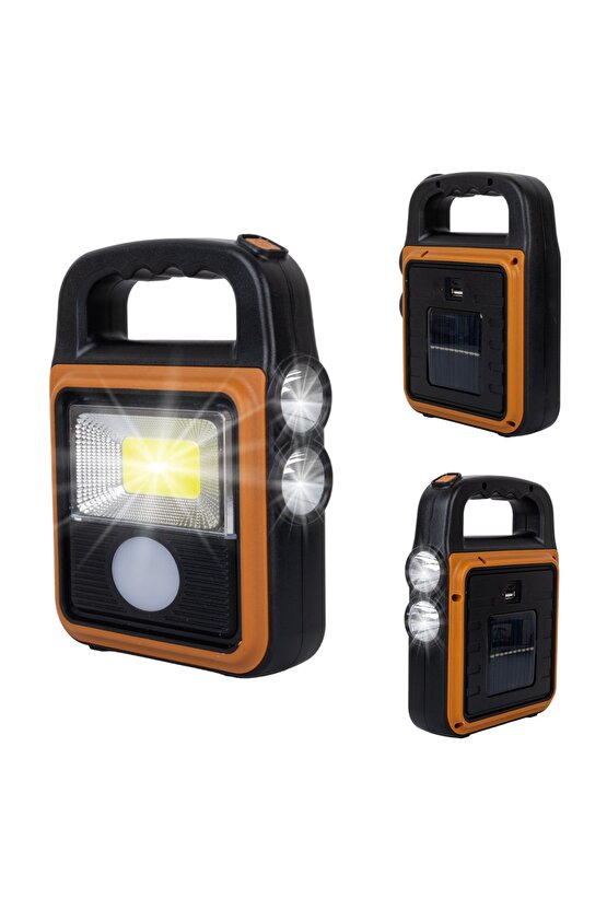 Robotrend HS-8020C COB LEDLİ SOLARLI 4 KADEMELİ USB POWERBANK