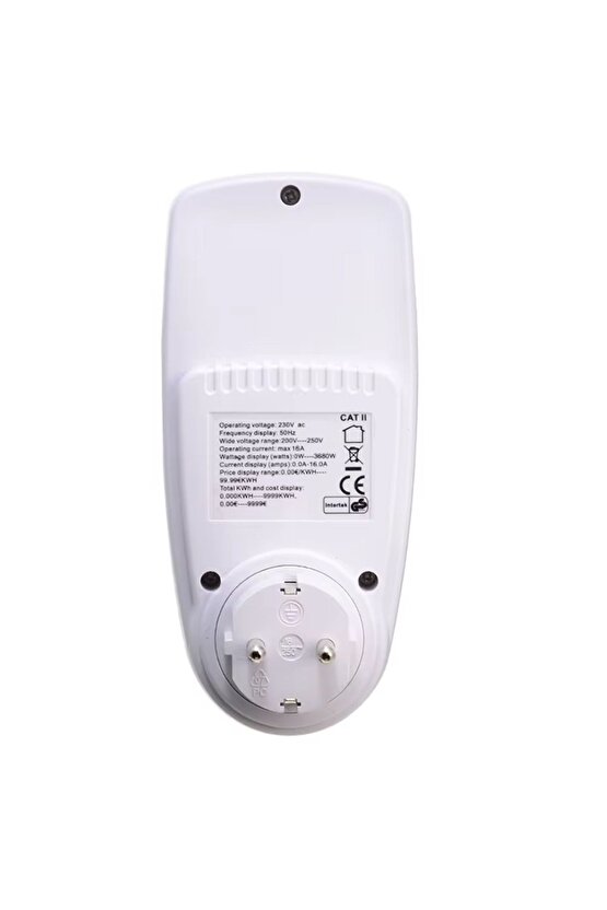 Wattmetre Elektrik Ölçüm Cihazı 230 V 3680 W 16 A