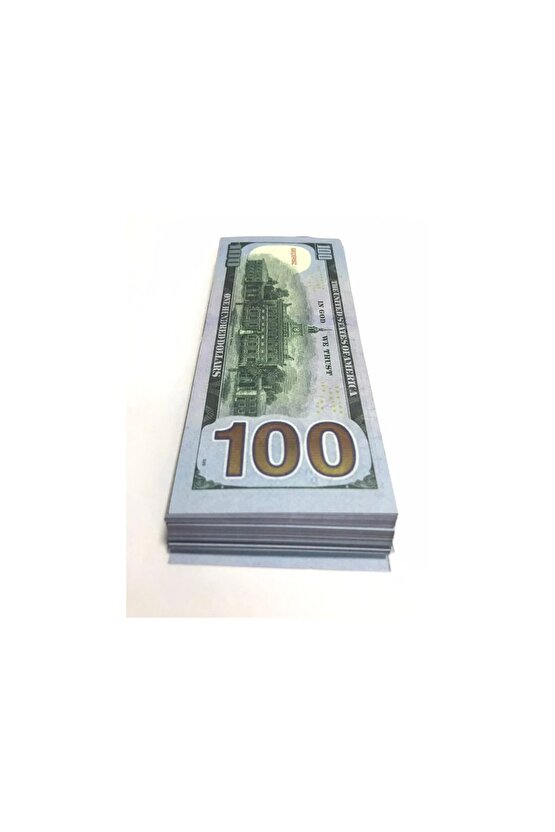Geçersiz Düğün Sahte Şaka Oyun Parası 50 Adet 100 Dolar