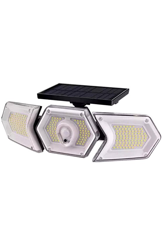613461 ShopZum W774A SENSÖRLÜ SOLAR GÜNEŞ ENERJİLI 254 SMD LEDLİ 3 MODLU BEYAZ İNDUKSİYON LAMBASI