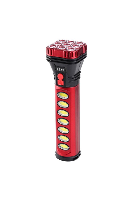 3.7V 18650-Li Pil Ledli Solar El Feneri