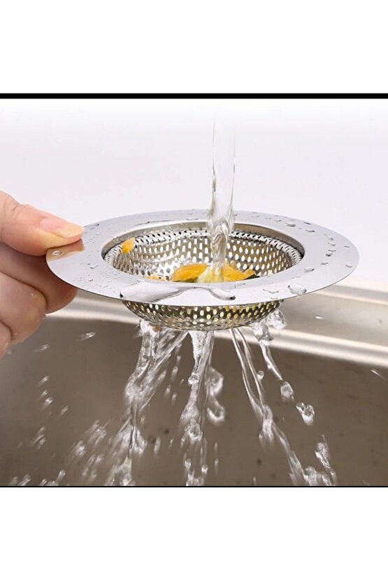 11.5 Cm Büyük Boy Paslanmaz Çelik Lavabo Süzgeci -Evye Süzgeç 11.5