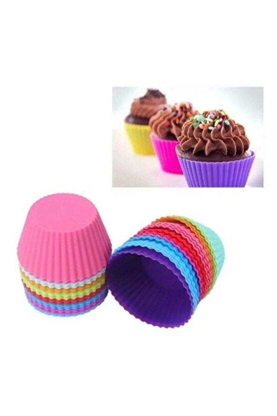 24li Muffin Kek Kalıbı - Mini Kek Kalıbı-Cupcake Kalıbı