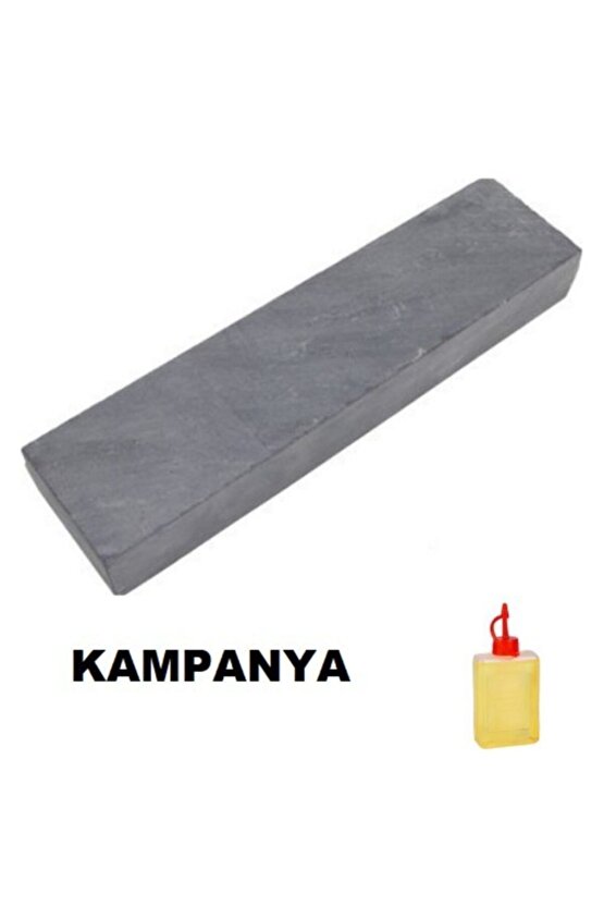 Bıçak Bileme Taşı - Doğal Bileme Yağ Taşı - Makas Bıçak Balta Bileme - Makine Yağı