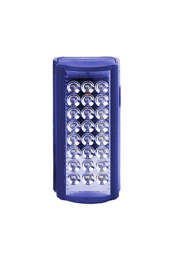 PM-21980 24 Ledli Şarjlı Çok Fonksiyonlu Güçlü Işıldak PowerBank Özellikli 6V4A Akülü
