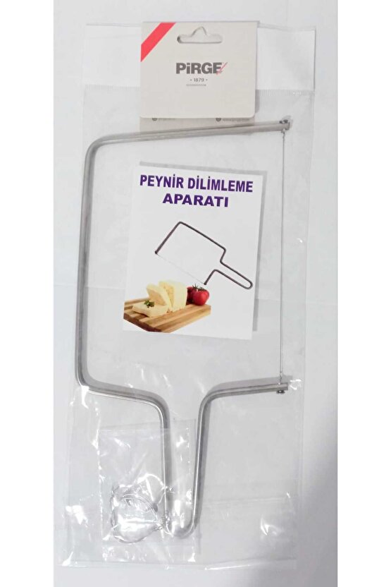 Peynir Dilimleme Kaşar Dilimleyici Paslanmaz Çelik Peynir Kesme Aleti + 1 Yedek Dilimleme Teli