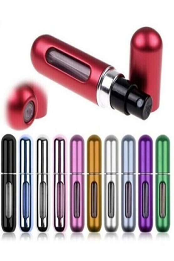 Mini Doldurulabilir Parfüm Şişesi Çanta İçi Boy ( Renk Seçimi Mevcut ) 5Ml
